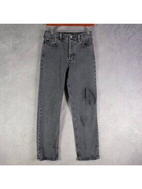 Denim Forum Jeans Womens 26 Gray The Arlo High Rise Straight Leg Y2K 28L